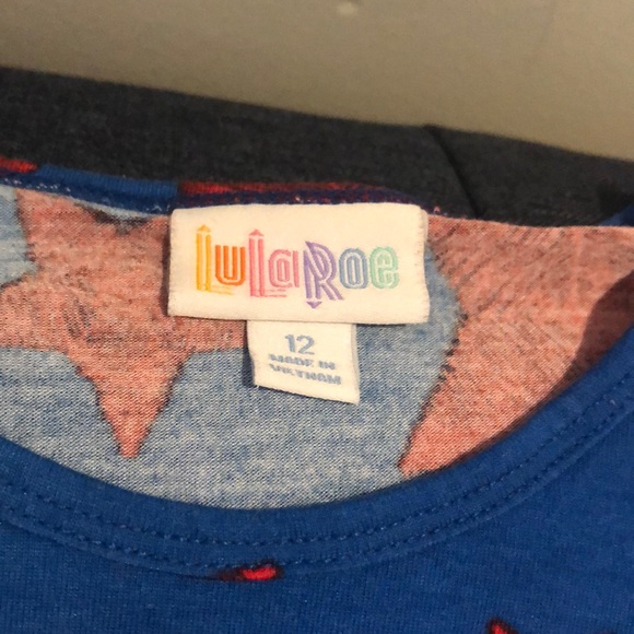 LULAROE  HI-LOW GIRLS T-SHIRT - Picture 2 of 3